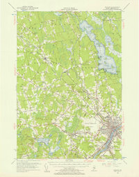 Bangor 1955 topographic map thumbnail