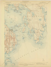 Bar Harbor 1904 topographic map thumbnail