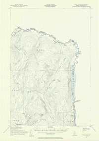 Beau Lake 1955 topographic map thumbnail