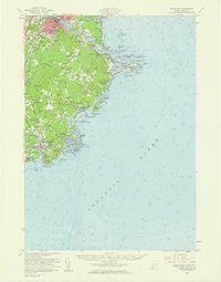 Biddeford 1956 topographic map thumbnail