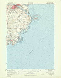Biddeford 1956 topographic map thumbnail