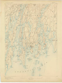 Boothbay 1893 topographic map thumbnail