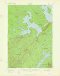 Brassua Lake topographic map thumbnail