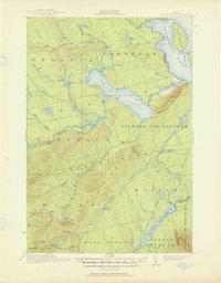 Brassua Lake 1921 topographic map thumbnail