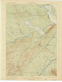Brassua Lake 1923 topographic map thumbnail
