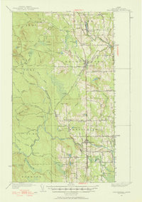 Bridgewater 1951 topographic map thumbnail