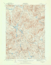 Bryant Pond 1911 topographic map thumbnail