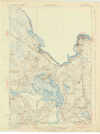 Calais 1932 topographic map thumbnail