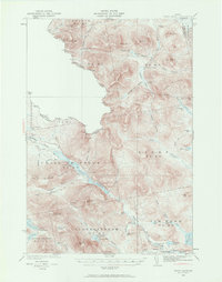 Chain Lakes 1932 topographic map thumbnail