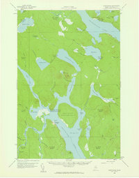 Chesuncook 1958 topographic map thumbnail