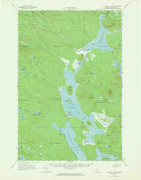 Churchill Lake 1962 topographic map thumbnail