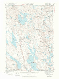 Gardner Lake 1941 topographic map thumbnail