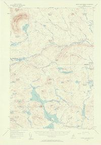 Grand Lake Seboeis 1954 topographic map thumbnail