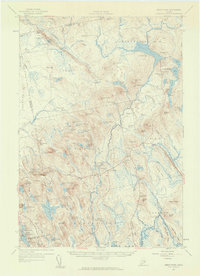 Great Pond 1957 topographic map thumbnail