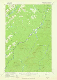 Hardwood Mountain 1957 topographic map thumbnail
