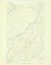 Hardwood Mountain 1957 topographic map thumbnail