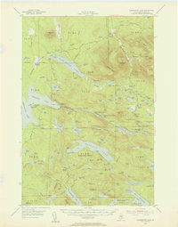 Harrington Lake 1954 topographic map thumbnail