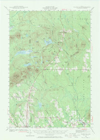 Island Falls 1940 topographic map thumbnail