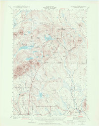 Island Falls 1940 topographic map thumbnail