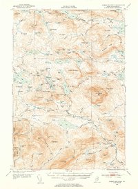 Jo-Mary Mountain 1952 topographic map preview