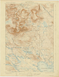 Katahdin 1930 topographic map thumbnail