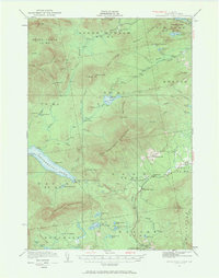 Kennebago Lake 1932 topographic map thumbnail