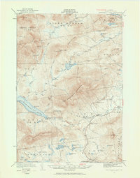 Kennebago Lake 1932 topographic map thumbnail