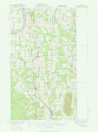 Mars Hill 1951 topographic map thumbnail