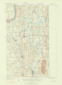 Mars Hill 1951 topographic map thumbnail