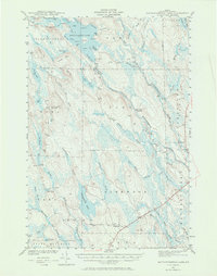 Mattawamkeag Lake 1941 topographic map thumbnail