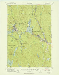 Millinocket 1951 topographic map preview