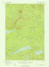 Millinocket Lake topographic map thumbnail