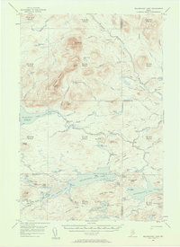 Millinocket Lake 1954 topographic map thumbnail