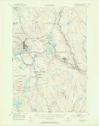 Millinocket 1951 topographic map preview