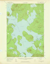 Moosehead Lake 1957 topographic map thumbnail