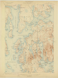 Mount Desert 1904 topographic map thumbnail