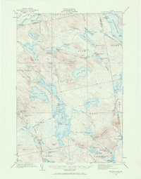 Nicatous Lake 1932 topographic map thumbnail