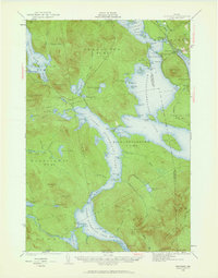 Oquossoc 1940 topographic map thumbnail