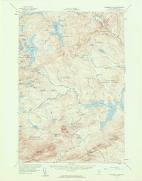Penobscot Lake 1956 topographic map thumbnail