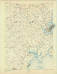 Portland 1893 topographic map thumbnail