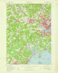Portland 1957 topographic map thumbnail