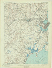 Portland 1916 topographic map thumbnail