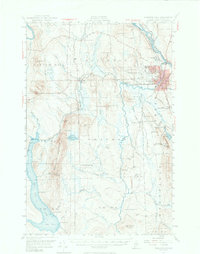 Presque Isle 1953 topographic map thumbnail