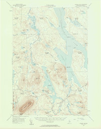Ragged Lake 1954 topographic map thumbnail