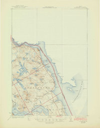Robbinston 1931 topographic map preview