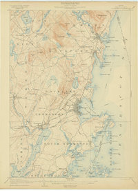Rockland 1906 topographic map thumbnail