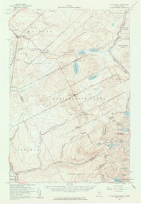 Saint Zacharie 1957 topographic map preview