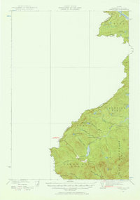 Sandy Bay 1927 topographic map thumbnail