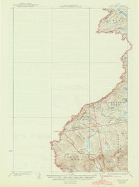 Sandy Bay 1930 topographic map thumbnail