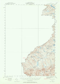 Sandy Bay 1927 topographic map thumbnail
